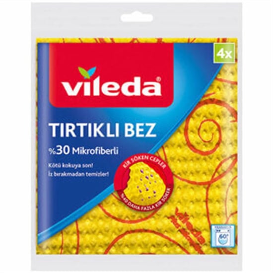 Vileda %30 Mikrofiberli Temizlik Bezi 4'lü