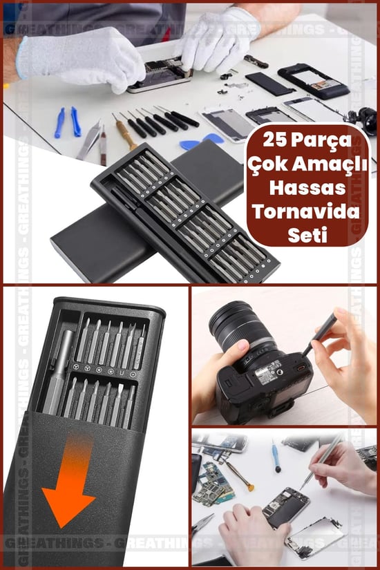 DİYARI FIRSAT Mullxmd xdn01 25 parça çok fonksiyonlu hassas tornavida seti (muul)