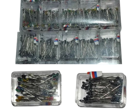 Cam Başlı 100li Top Eşarp İğnesi