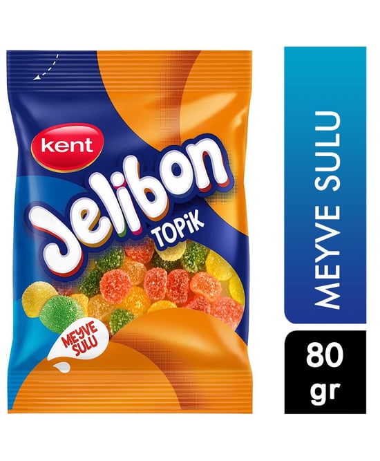 Kent Jelibon Yumuşak Şekerleme 80 Gr Topik