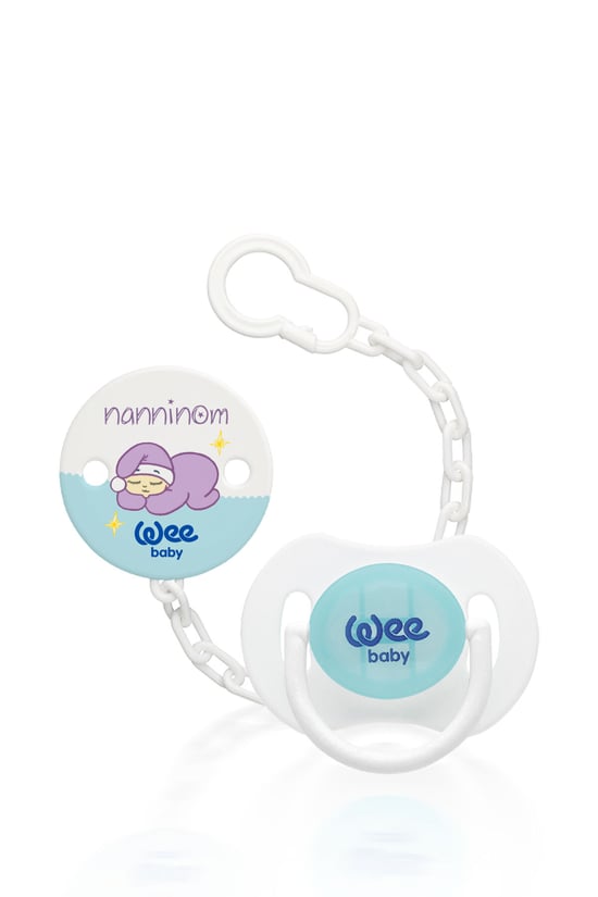 Wee Baby Nanninom Gece Emzik & Emzik Askısı Seti No:1 0-6 Ay