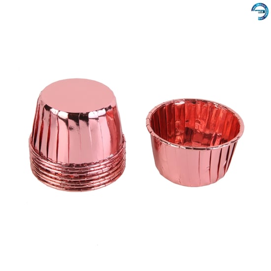 13 Cm Kek Kalıbı Metalize 25 Li Pembe X 12 Paket