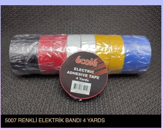 Ecole Renkli 4yards Elektrik Bandı Ecole