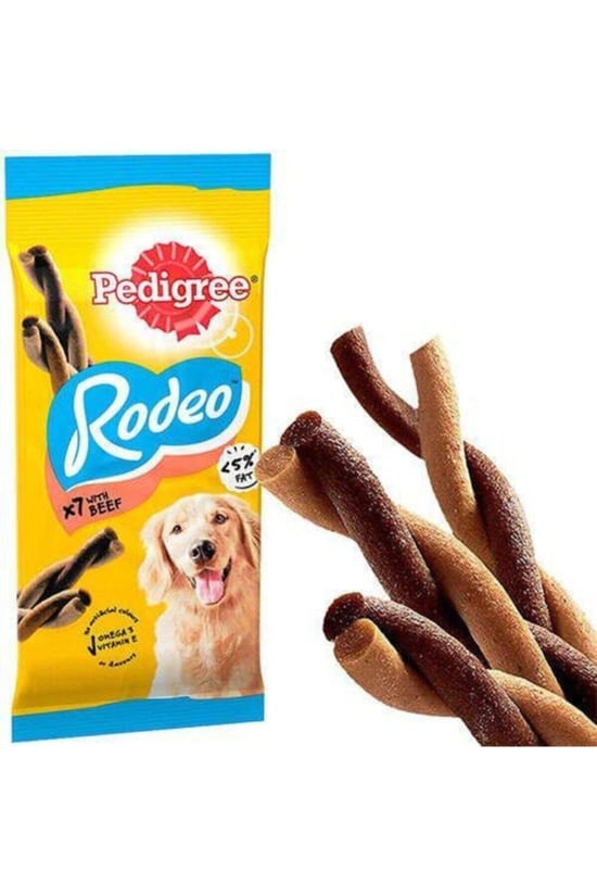 Pedigree Rodeo Yetişkin Sığır Etli 7'li 123 Gr