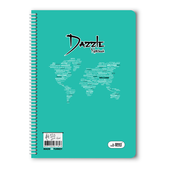 Umut Dazzle 120/4 A4 Spiralli Defter Pp Kapak 120 Yaprak 4'lü Paket