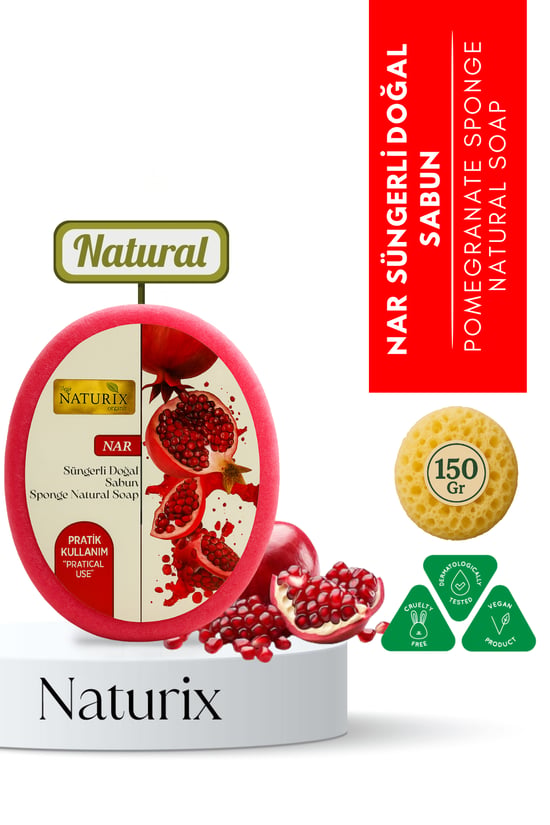 Naturix Nar Süngerli Sabun 150 Gr