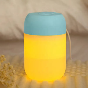 Tiffany Hava Nemlendirici Usb 330ml Ultrasonik Hava Nemlendirici Aroma Difüzörü H2o Mavi