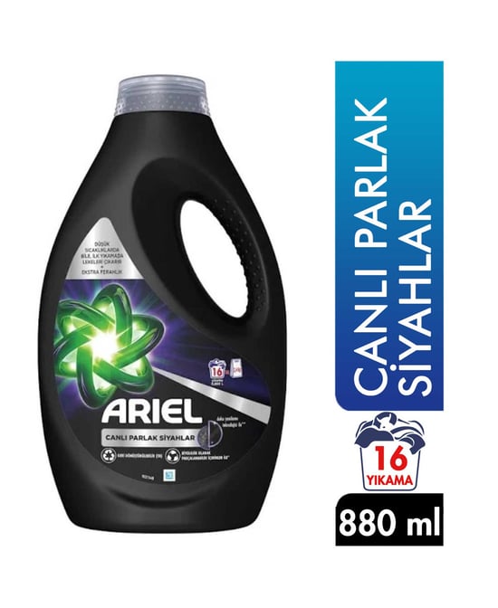 Ariel Sıvı Çamaşır Deterjanı 880 Ml 16 Yıkama Canlı Parlak Siyahlar