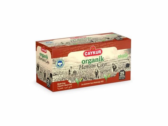 Çaykur Organik Hemşin Siyah Süzen Poşet 50 gr