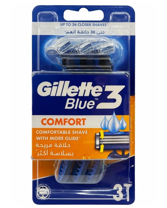 Gillette Blue 3 Comfort Tıraş Bıçağı 3'lü Blister