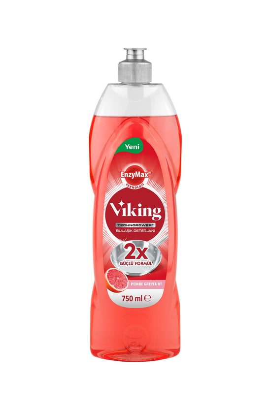 Viking Technopower Bulaşık Deterjanı Pembe Greyfurt 750 Ml