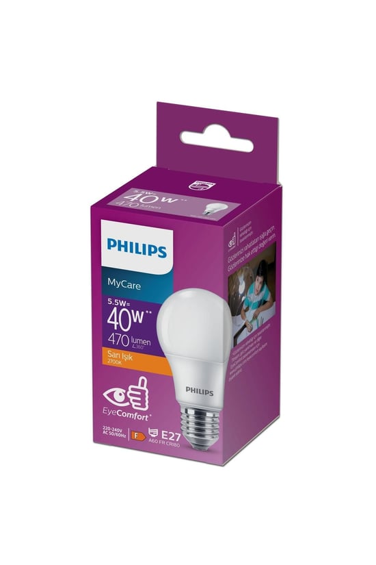Phillips Led Ampul 5,5w- 40w E27 Sari İşik