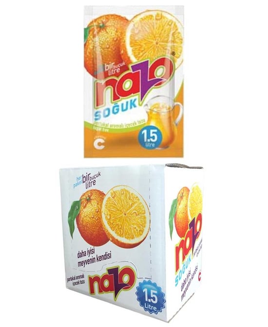 Nazo 24'lü Portakal Aromalı Toz İçecek