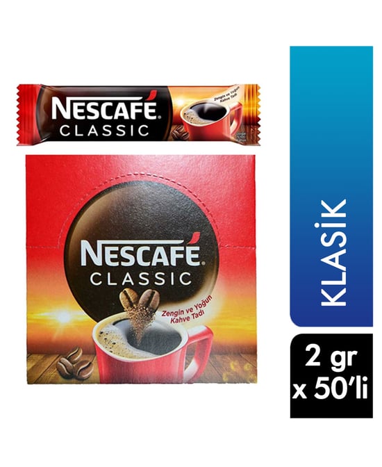 Nescafe Classic 2 gr 50'li Paket