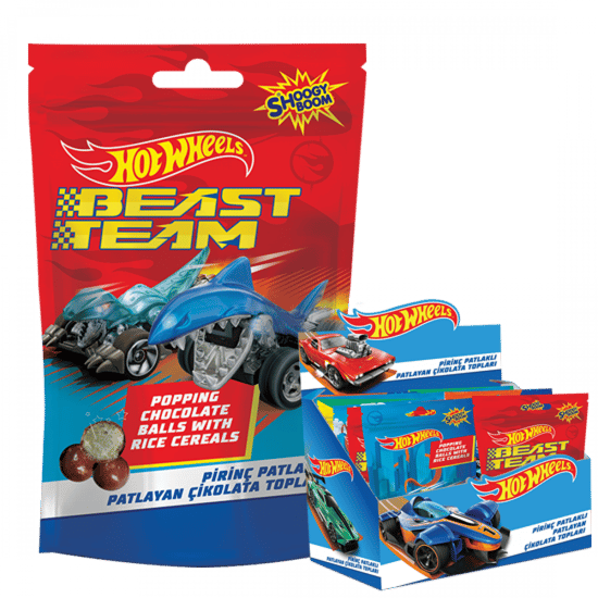 Anl Hot Wheels Pirinç Patlaklı Patlayan Çikolata Topları 50gr 12 'lı Paket
