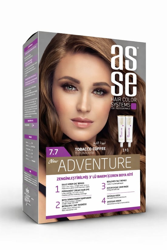 Asse Set Saç Boyası No: 7.7 50+50 Ml Tütün Kahve