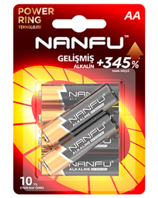 Nanfu Kalem Pil Aa Lr6 1.5v Alkalin 6'lı Paket
