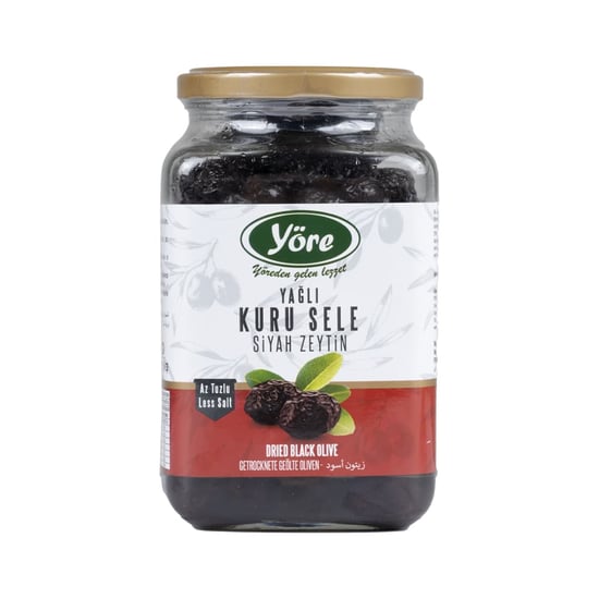 Yöre Gemlik Yağlı Kuru Sele Siyah Zeytin 550 Gr (291-350)