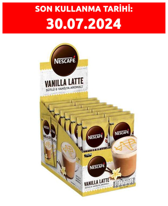 Nescafe Latte Vanilya Aromalı 14,5 gr 24'lü Paket