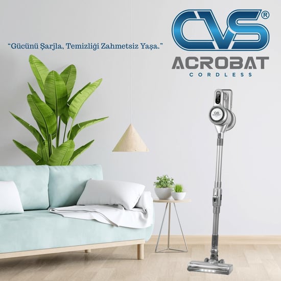 Cvs Dn 4731 Cordless Katlanır Şarjlı Dijital Dik Süpürge