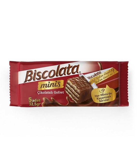 Şölen Biscolata Minis Çikolatalı Gofret 32,5 Gr