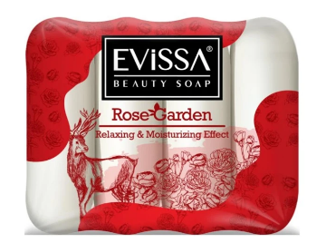 Evissa Ecopack Gül Sabun 4x70 Gr