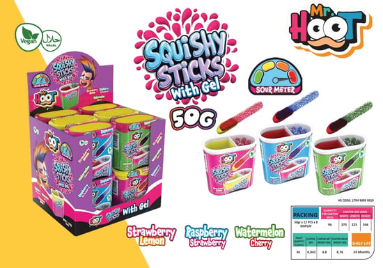 Mrhoot Squishy Stick Vegan Jeliy 50 Gr