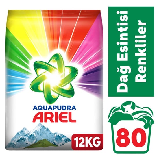 Ariel Aquapudra Dağ Esintisi Toz Deterjan 12 Kg Renklilere Özel