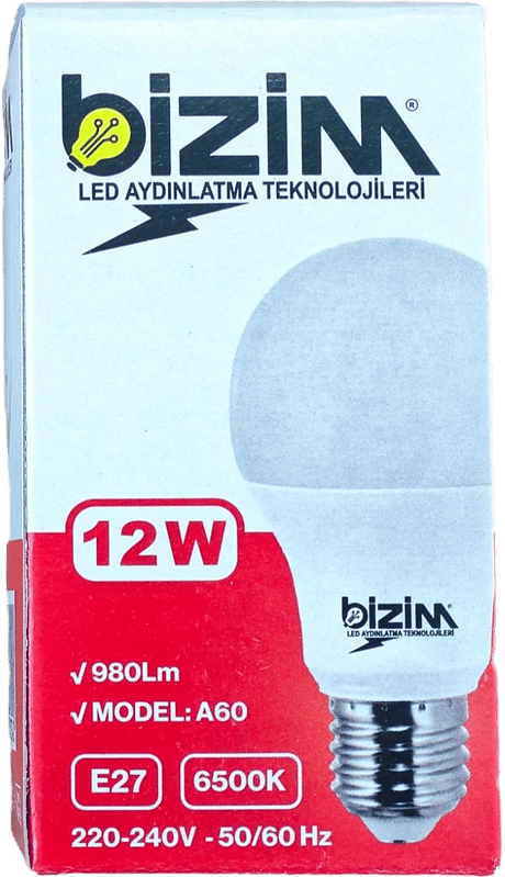 Bizim Led Ampul 12 watt 980lm-A60