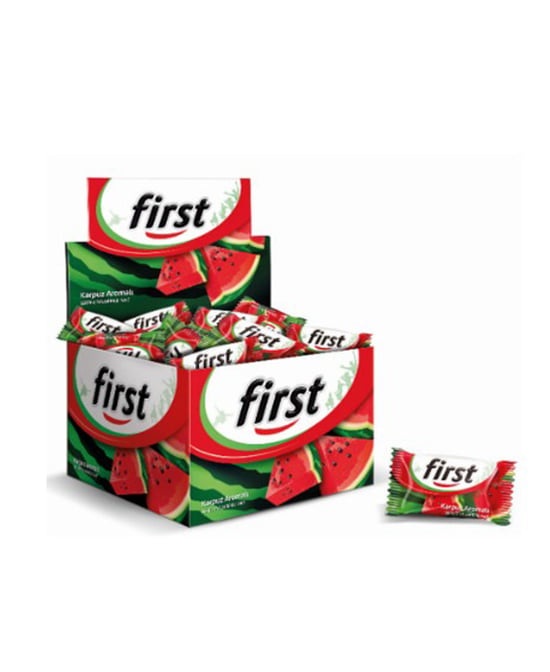 First Sakız 200'lü Paket Karpuz Aromalı Şekersiz Tatlandırıcılı