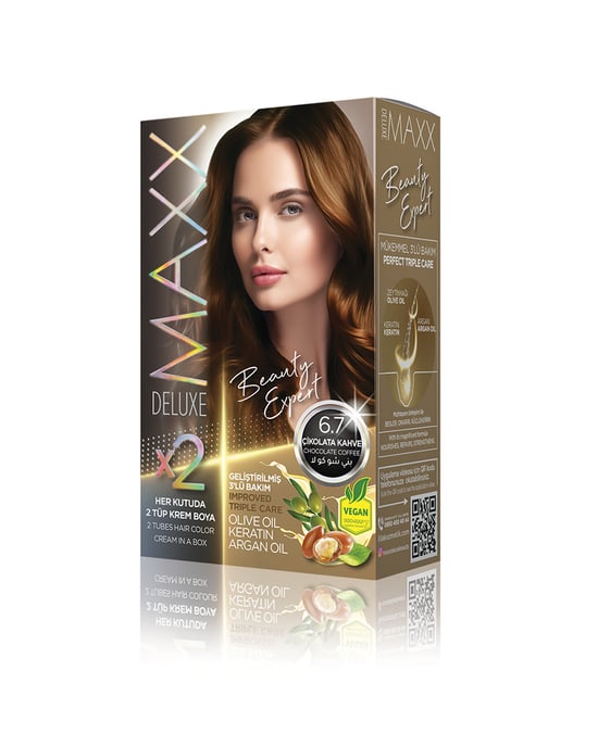 Maxx Deluxe Beauty Expert Set Saç Boyası 6.7 Çikolata Kahve