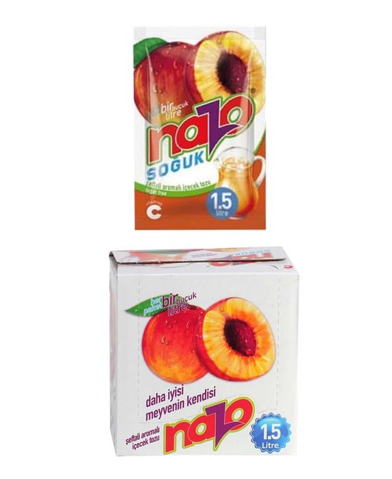Nazo 24'lü Şeftali Aromalı Toz İçecek
