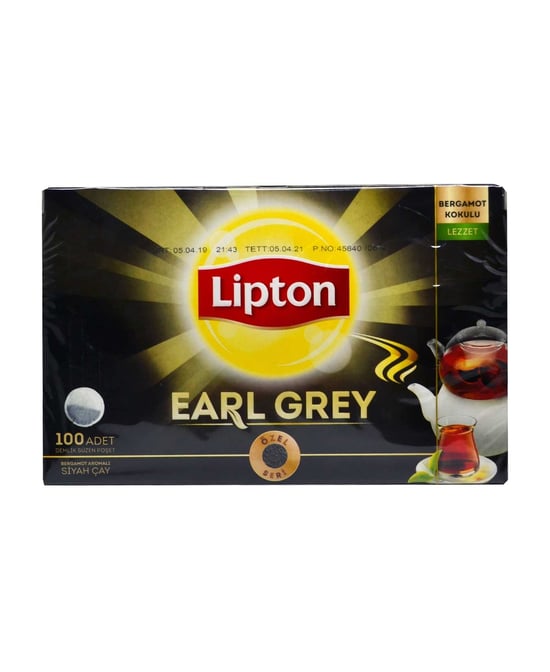 Lipton Earl Grey 100'lü Bergamot Aromalı Demlik Poşet Çay 320 Gr