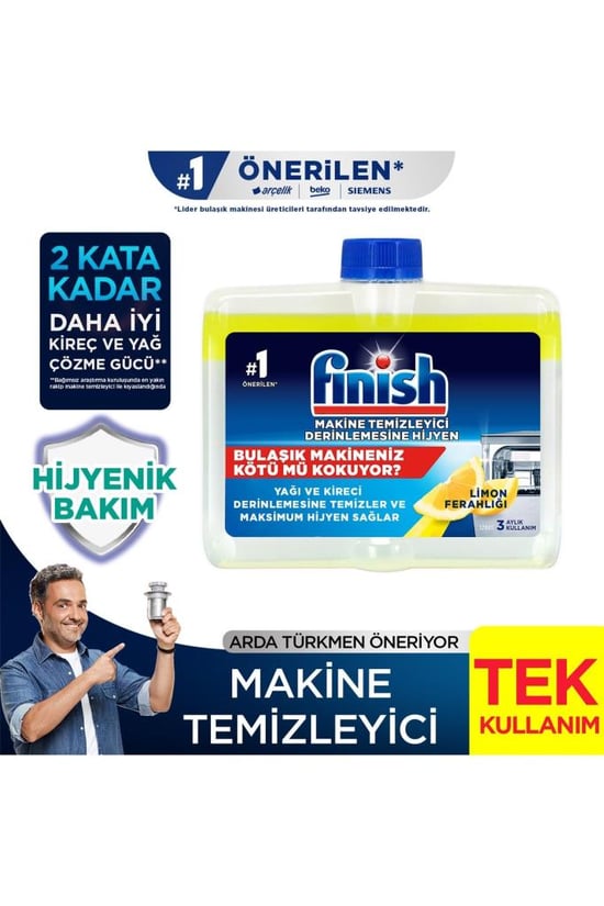 Finish Bulaşık Makinesi Temizleyici Sıvı 250 Ml Limon