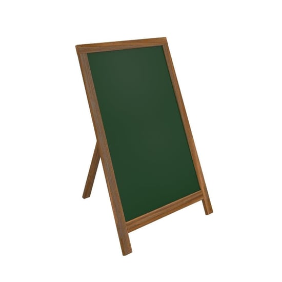 Lüks Ahşap Ayaklı Yazı Tahtası 60x85cm - Yeşil/siyah