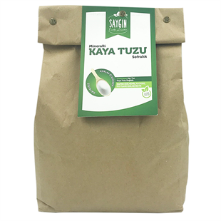 SAYGIN Dökme Kaya Tuzu Sofralık (10 Kg Çuval)