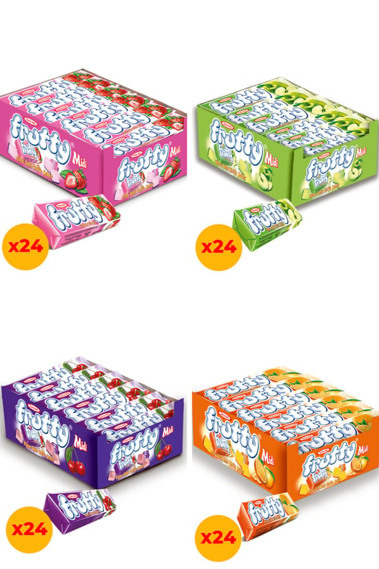 Tayaş Frutty 4'lü Karışık Yumuşak Şeker 20 Gr