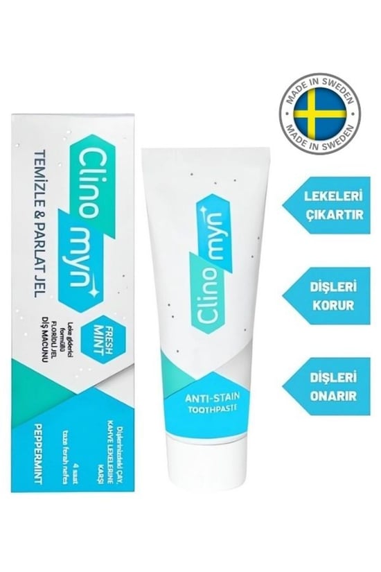 Clinomyn Fresh Mint Temizleme Parlatma Jel Diş Macunu 75 Ml