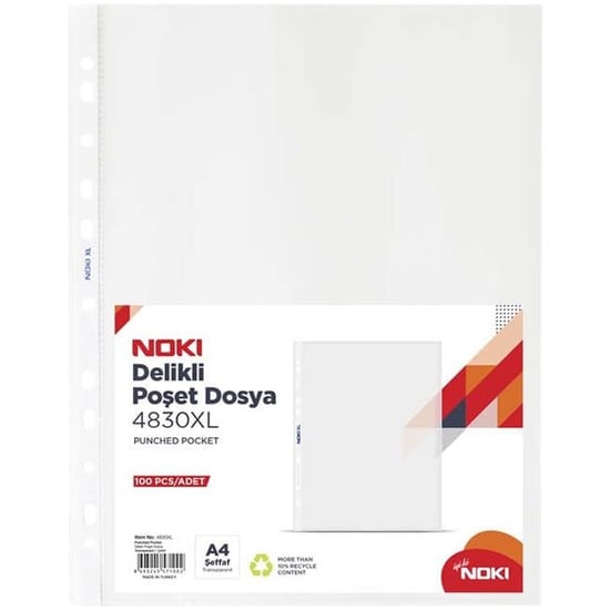 Noki Xl A4 Poşet Dosya 100'lü
