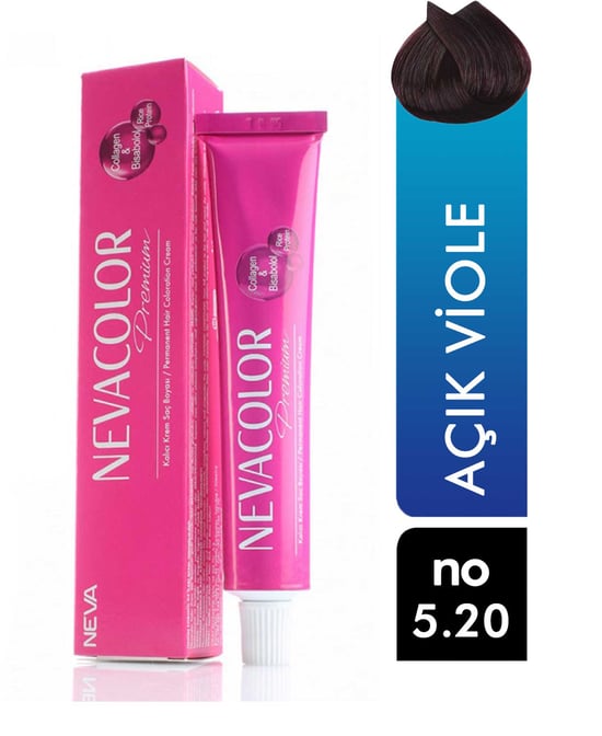 Nevacolor Premium Tüp Saç Boyası Açık Viole 5.20 50 Ml