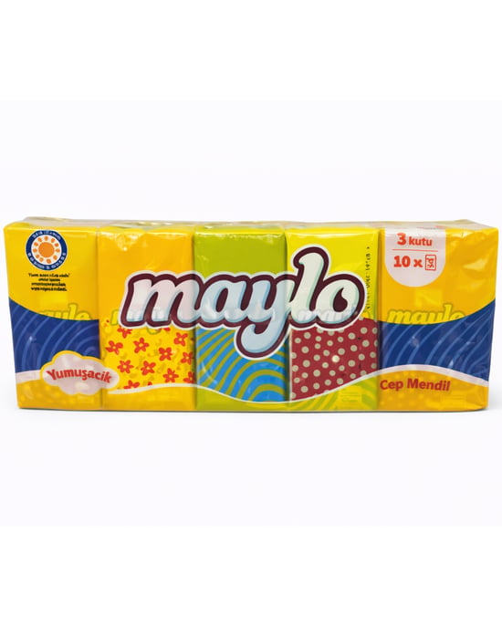 Maylo Cep Mendil Kağıt Mendil Peçete 10'lu Paket