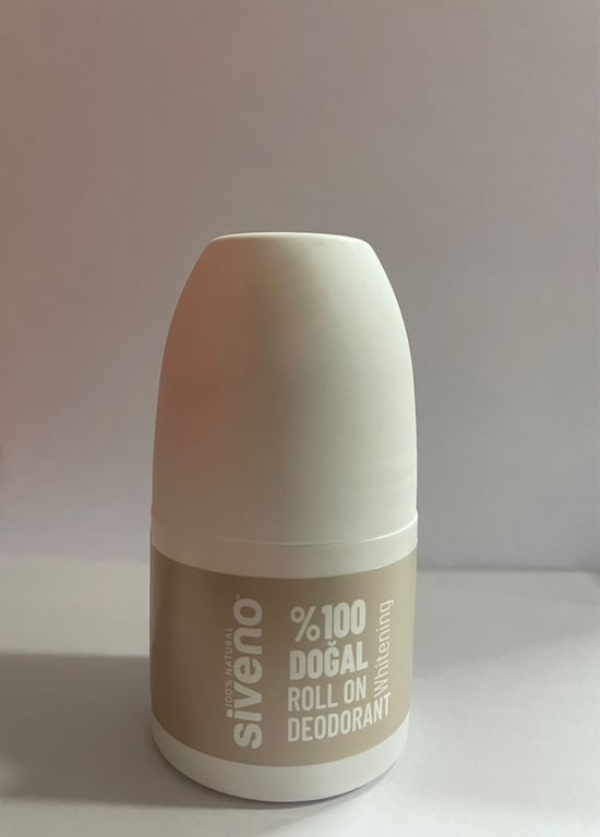 Siveno %100 Doğal Roll-on Beyazlatıcı Etkili Deodorant Ter Kokusu Önleyici Bitkisel Lekesiz Vegan 50 Ml