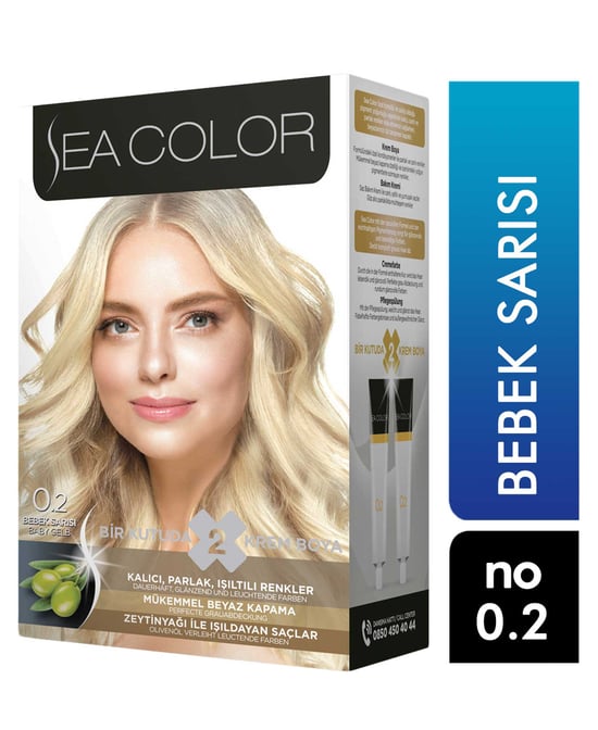 Sea Color Saç Boyası 0.2 Bebek Sarısı