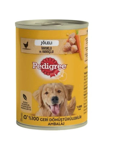 Pedigree Jöleli Tavuklu ve Havuçlu Konserve Yaş Köpek Maması 400gr