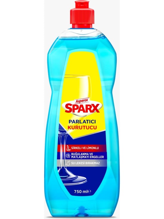 Asperox Sparx Bulaşık Makinesi Partlatıcı & Kurutucu Sirkeli ve Limonlu 750 Ml