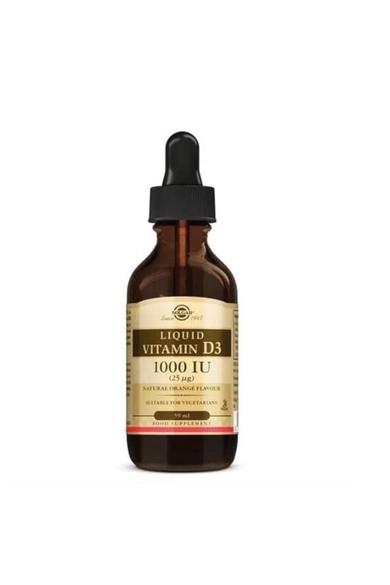 Solgar Sıvı Vitamin D3 1000 İu Takviye Edici Gıda 59 Ml