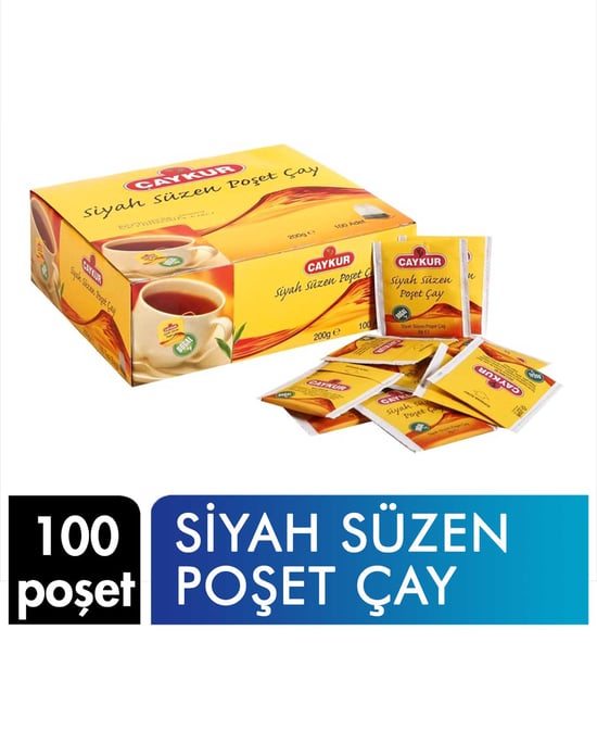 Çaykur Siyah Süzen Poşet Çay 200 gr 100'lü Poşet