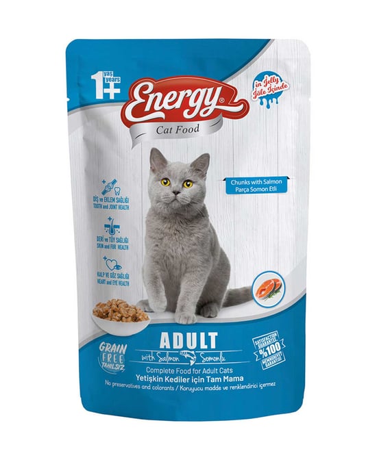 Energy Yaş Kedi Maması 85 Gr Somonlu