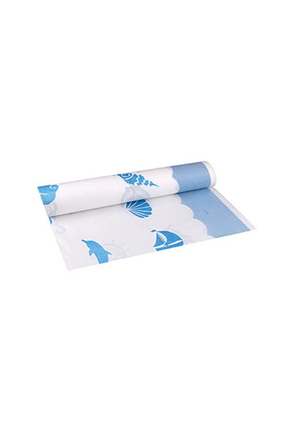 Roll-up Rulo Kağıt Masa Örtüsü Marin Desenli 100 X 150cm 16 Yaprak 1 Rulo
