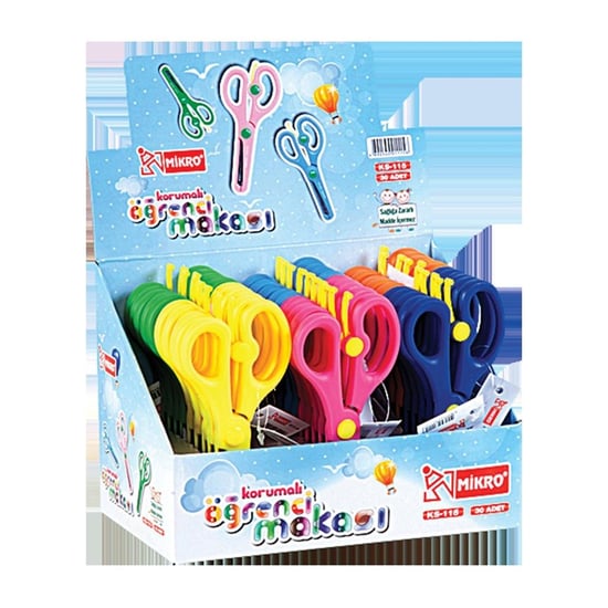 Mikro St. Ks 115-30 30'lu Standlı Korumalı Makas
